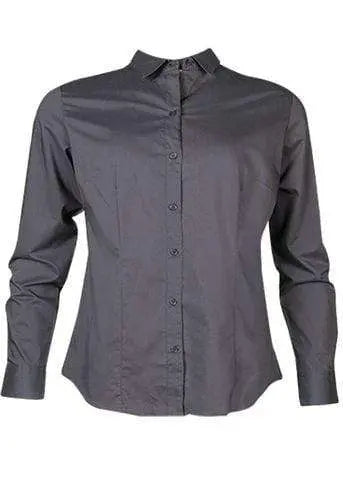 Aussie Pacific Corporate Wear Slate / 4 AUSSIE PACIFIC LADIES MOSMAN LONG SLEEVE 2903L